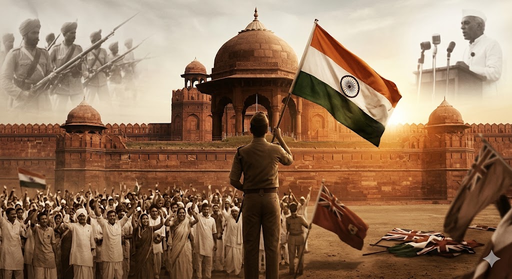 Image related to Red Fort History: PM Flag Hoisting on Independence Day